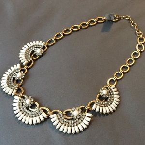 J. Crew Flower Fan Necklace